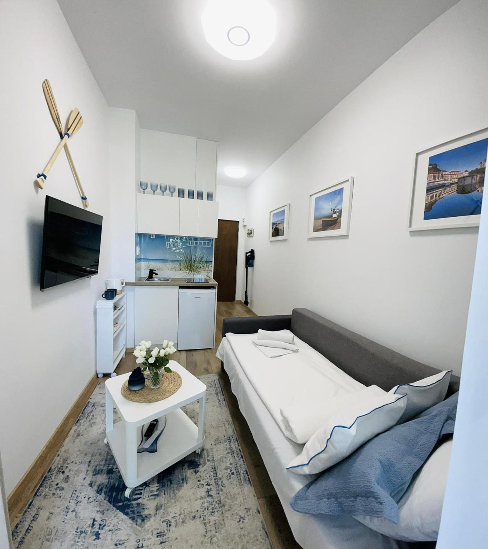 Apartamento Mini Chrobrego Przy Plazy Z Loggia Sopot Exterior foto